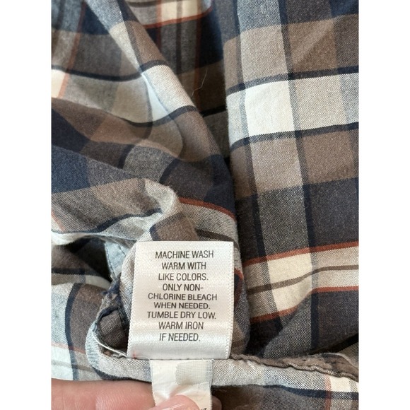 Sonoma Shirt Men's 3XB Short Sleeve Button Up‎  Plaid Cotton Lightweight - Picture 8 of 11